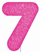 Image result for Pink Glitter Number 7