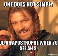 Image result for Apostrophe Meme
