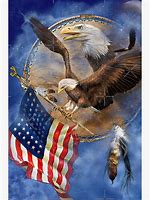 Image result for American Flag with Eagle Canvas