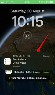 Image result for iPhone Lock Screen Notfication