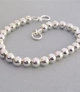 Image result for Sterling Silver Bead Bracelet