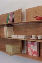 Image result for Wall Mounted Book Shelves