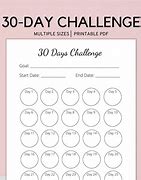 Image result for 30-Day Challenge Tracker Printable