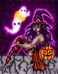 Image result for Halloween Witch Digital Art