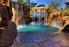 Image result for Expensive Swimming Pool with Waterfall