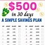 Image result for 1000 Savings Challenge Free Printable 30 Days
