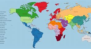 Image result for World Regions Map Key