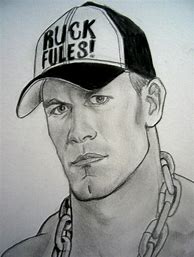 Image result for John Cena Black and White Drawing