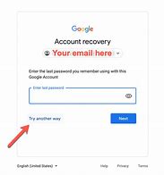 Image result for Google Password Recovery Help