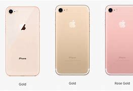 Image result for iPhone 7 vs 8 Gold