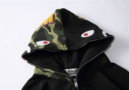 Image result for Black BAPE Hoodie Coast