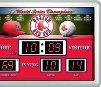 Image result for Boston Red Sox Scoreboard Clock