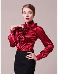 Image result for Satin Button Back Blouse