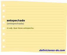 Image result for antepechado