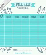 Image result for Aesthetic School Schedule Template