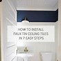 Image result for How to Install Ceiling Tiles