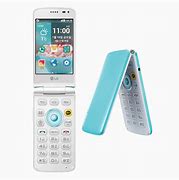 Image result for LG Flip Phone Blue and Silver