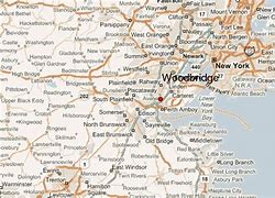 Image result for Woodbridge New Jersey Map