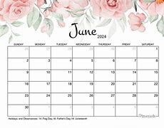 Image result for June Calendar Template Pinterest