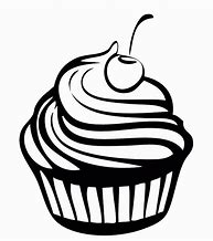 Image result for Dessert Clip Art Black and White