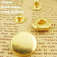 Image result for Gold Snap Buttons