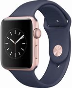 Image result for Rose Gold Apple Watch with Blue Strap