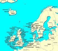 Image result for Printable Map of Northern Europe