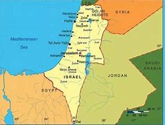 Image result for Map of Middle East Israel and Palestine