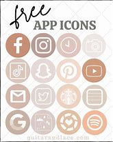 Image result for iPhone App Icons Cream Color