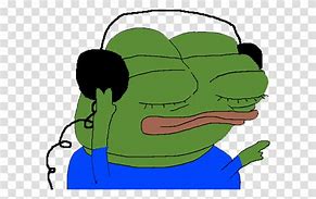 Image result for Crying Pepe Listening to Music