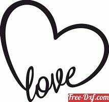 Image result for Love Heart DXF