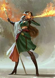 Image result for Girl Wizard and Fire