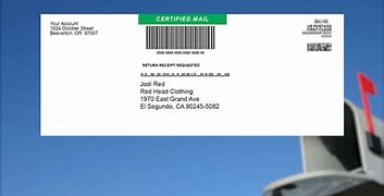 Image result for Certified Mail Envelopes