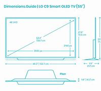 Image result for 55-Inch TV Dimensions mm