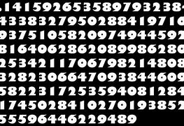 Image result for Pi Number Chart