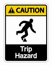 Image result for Trip Hazard Icon