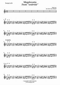 Image result for MeGaLoVania Trumpet Sheet Music Easy