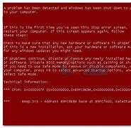 Image result for Windows 1.0 Insider Red Screen of Death