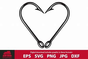 Image result for Fishing Hook Heart No Background