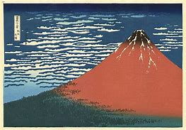 Image result for Mount Fuji Painting Japanese