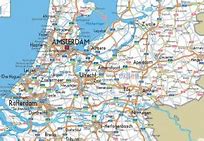 Image result for Netherlands Road Map