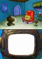 Image result for Spongebob Watching TV Meme Template