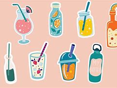 Image result for 3X3 Sticker Size Logo for Drinks