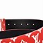 Image result for Red Louis Vuitton Belt Men