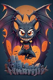 Image result for Scary Bat Cartoon T-Shirt