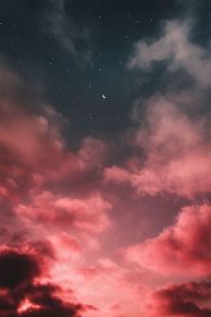 Image result for Aesthetic Pink Night Sky