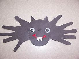 Image result for Handprint Bats Craft Ideas
