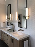 Image result for Contemporary Bathroom Mirrors