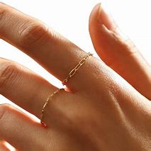 Image result for Yellow Gold Paper Clip Rings