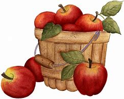 Image result for Basket of Five Apple's Clip Art